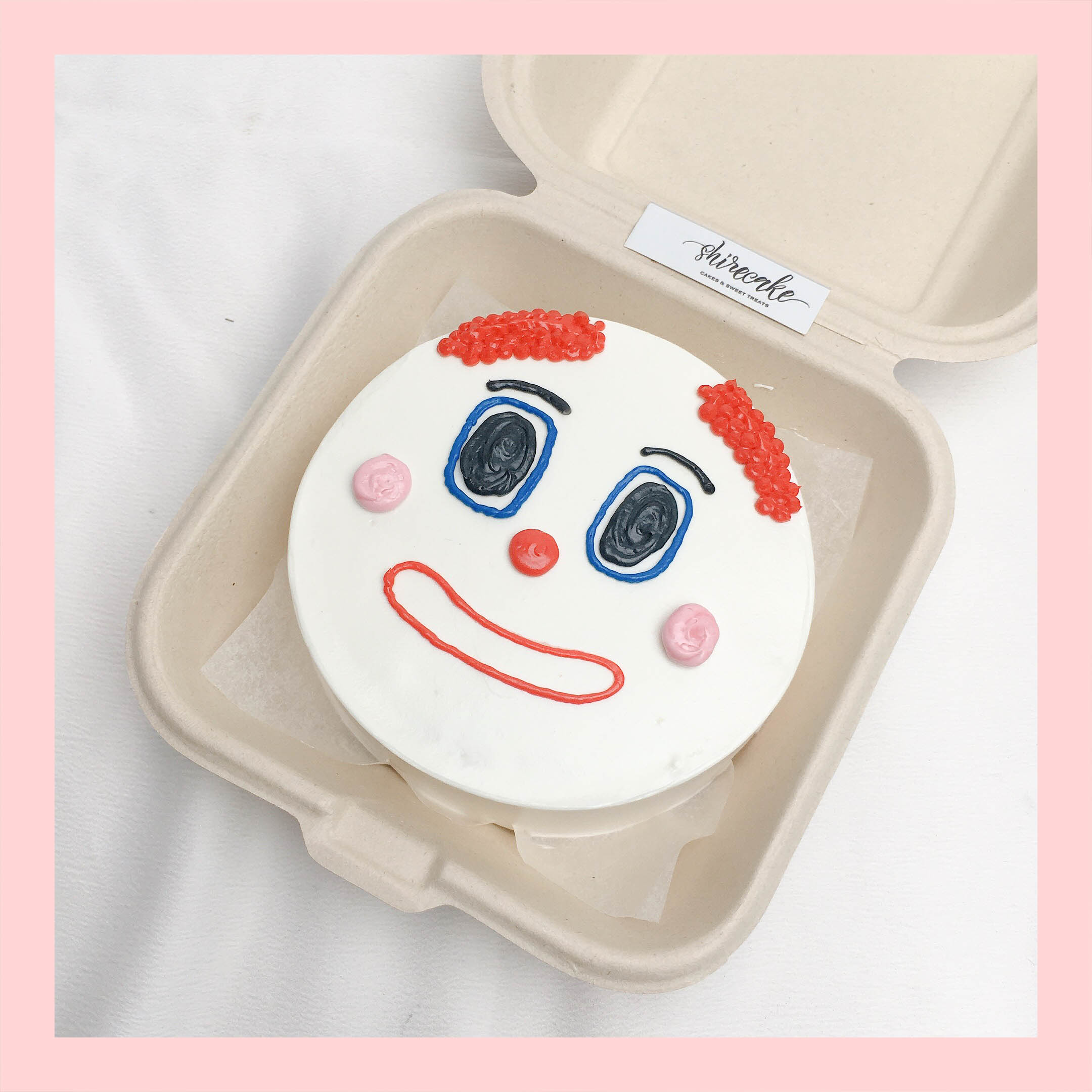 Mini Bento vẽ hình ngộ nghĩnh - Bánh kem bơ mini hộp bã mía