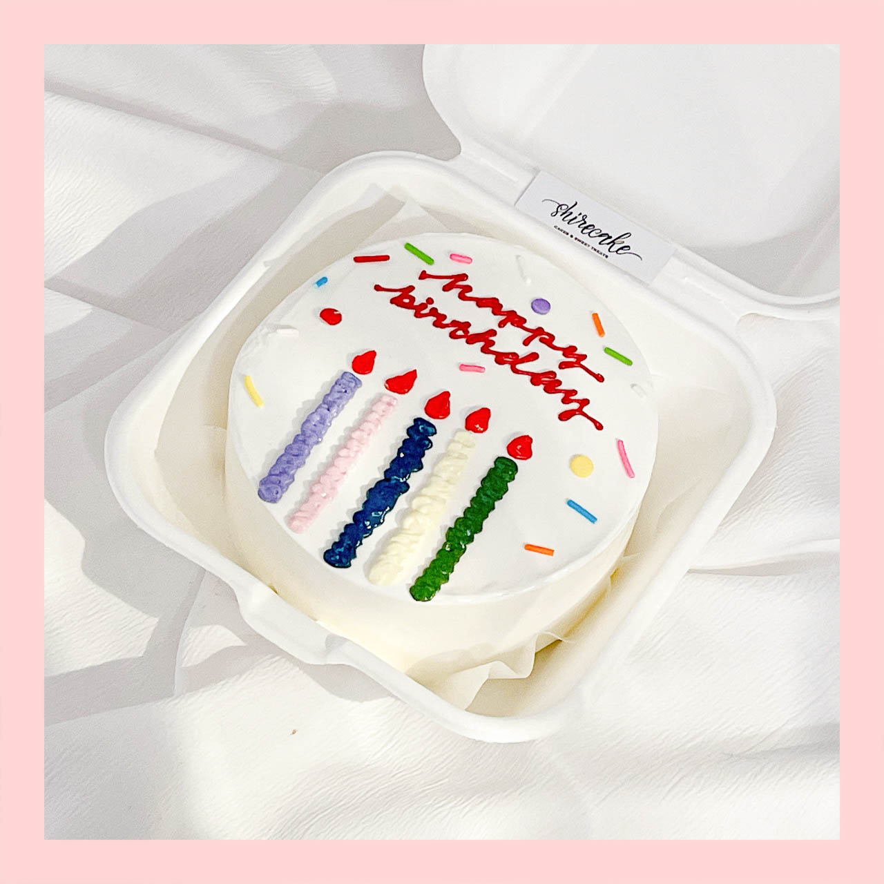 Mini Bento nhiều chủ đề - Bánh kem bơ mini hộp bã mía