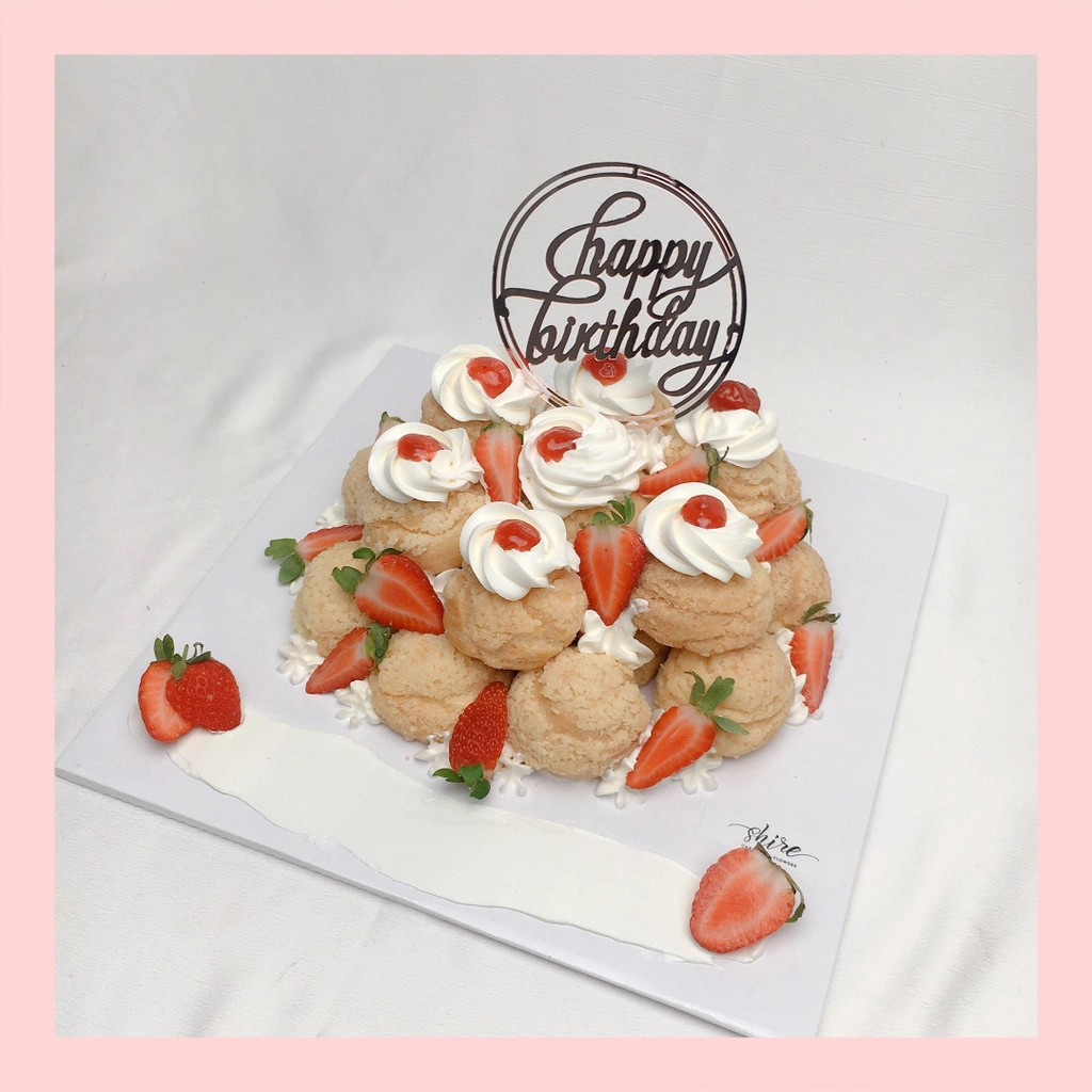 Su kem giòn sinh nhật trái cây - Choux creme