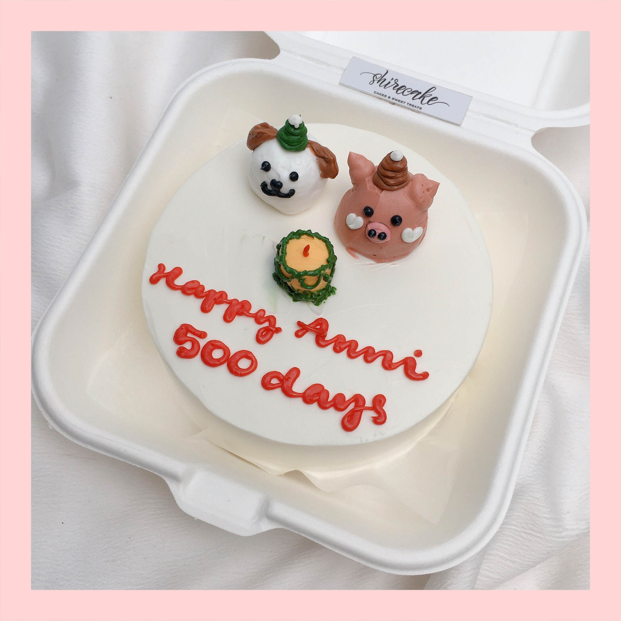 Mini Bento bắt kem 3D - Bánh kem bơ mini hộp bã mía