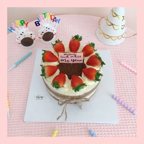 Tiramisu trang trí trái cây - Bánh kem tiramisu dạng ổ