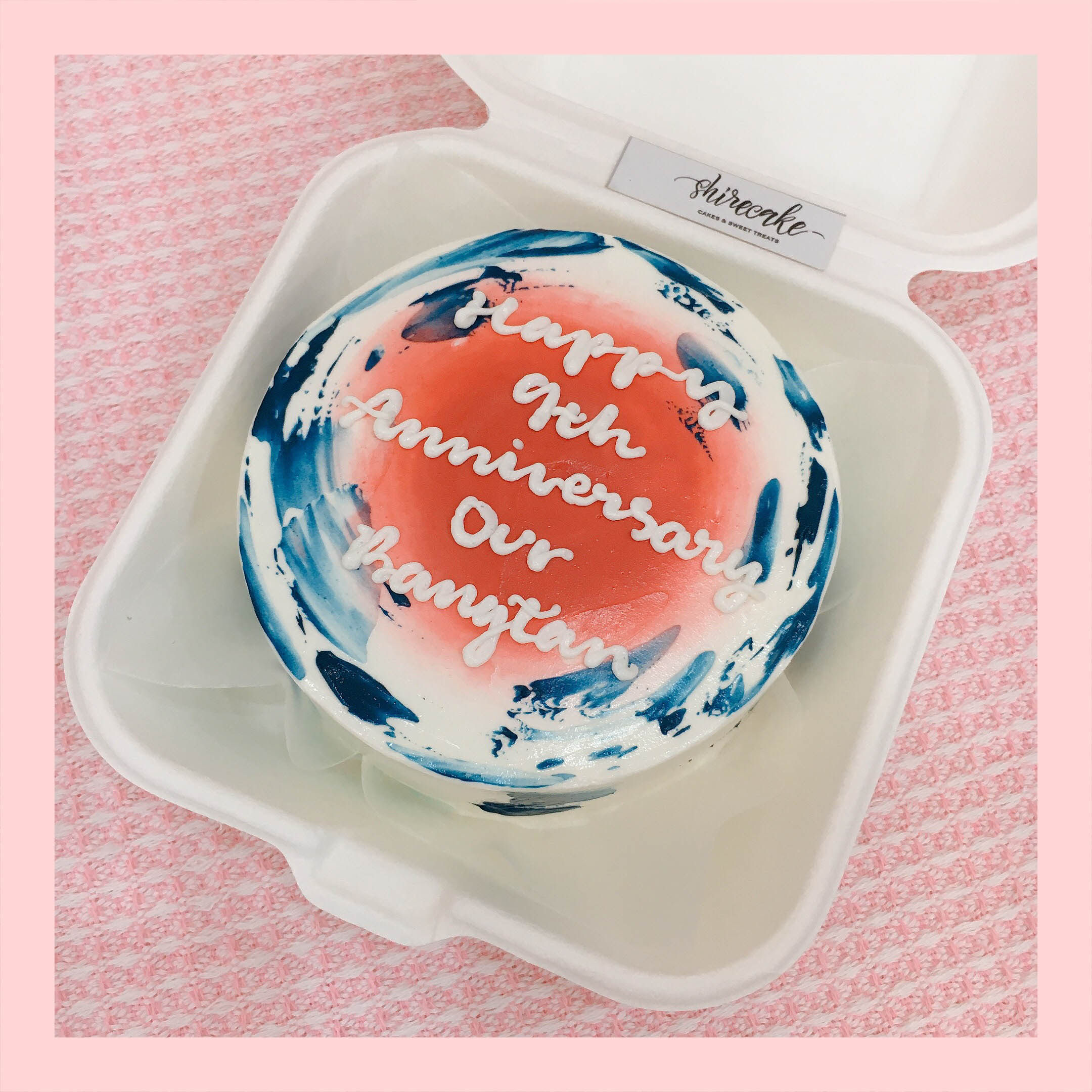 Mini Bento tone màu mix - Bánh kem bơ mini hộp bã mía