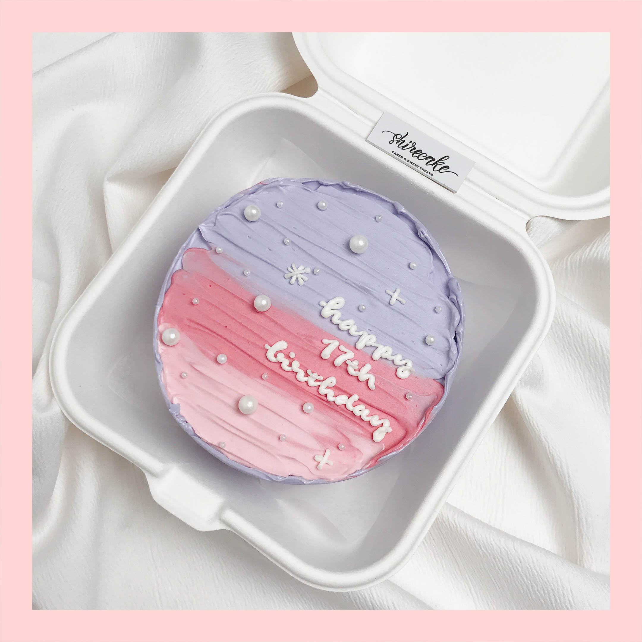 Mini Bento tone màu mix - Bánh kem bơ mini hộp bã mía