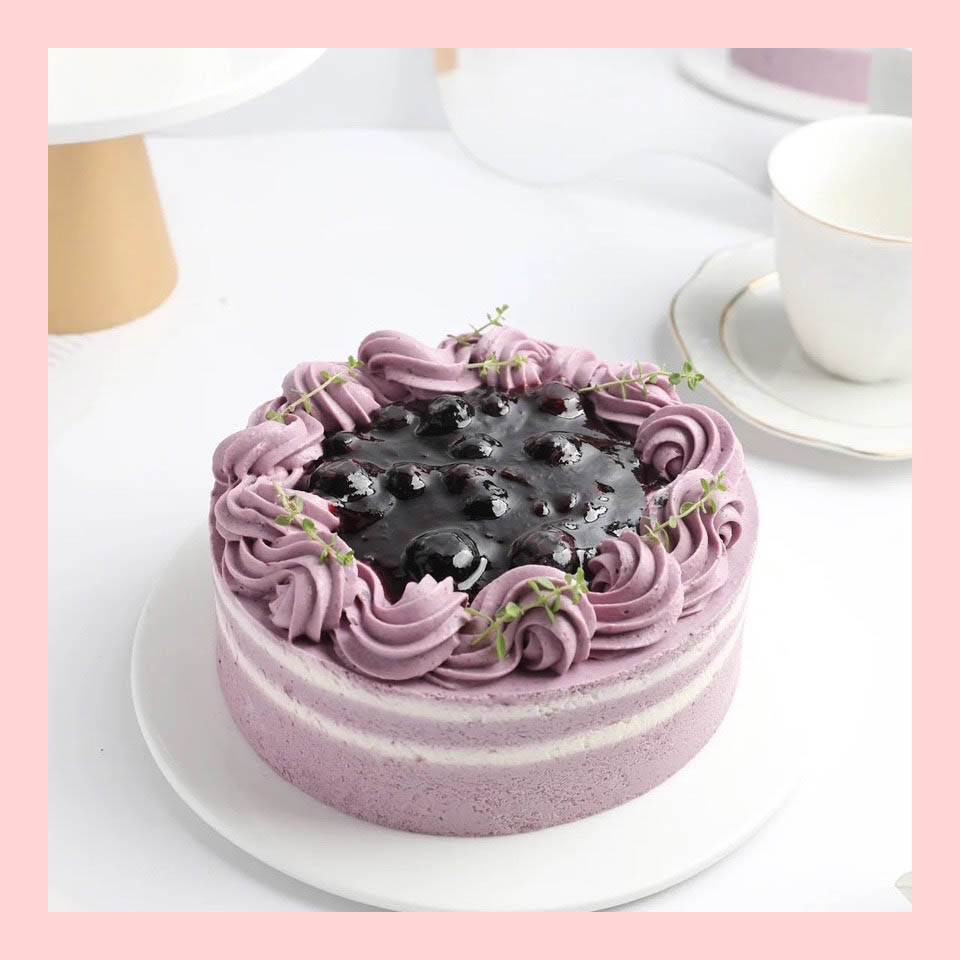 Mousse lạnh việt quất - Bánh kem sinh nhật kiểu âu