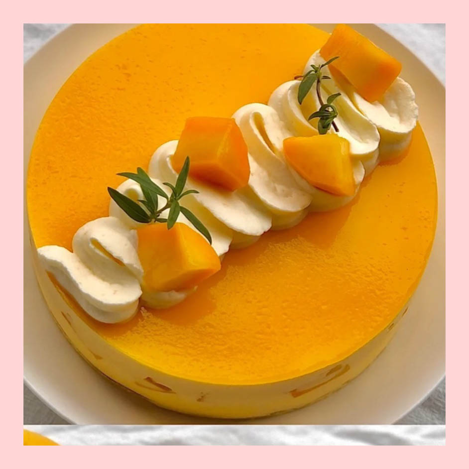 Mousse lạnh xoài - Bánh kem sinh nhật kiểu âu