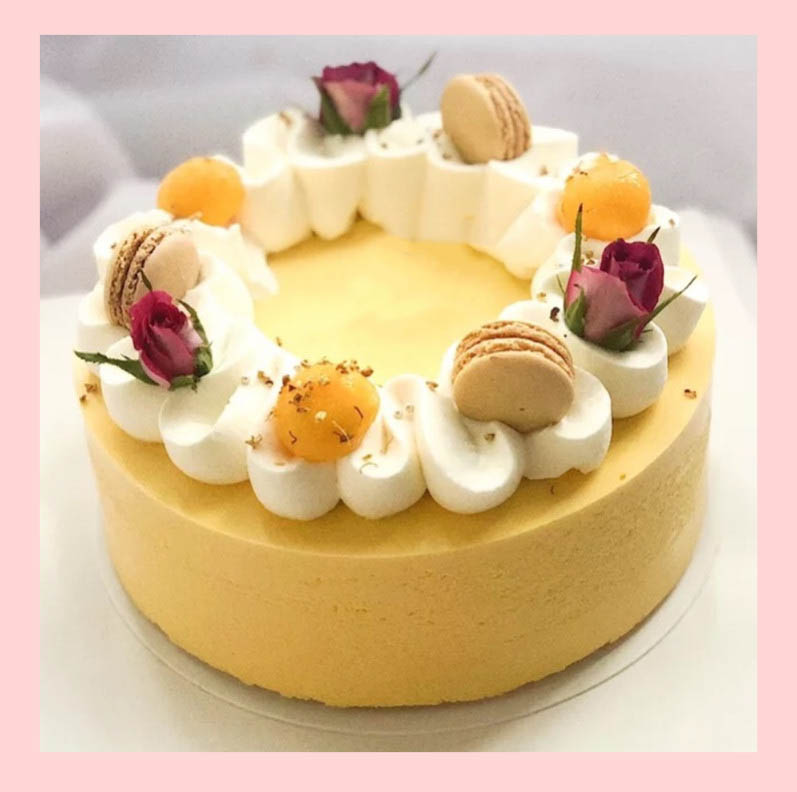 Mousse lạnh xoài - Bánh kem sinh nhật kiểu âu