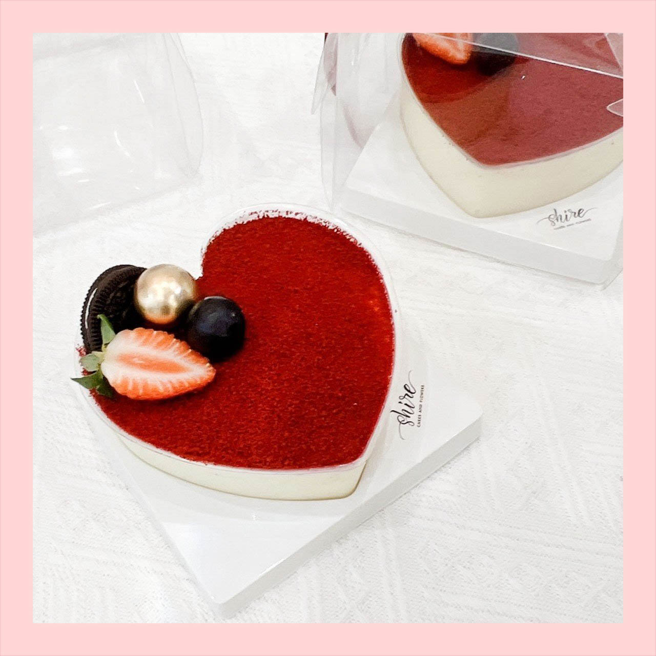 Tiramisu mini trái tim 12cm nhiều vị - Bánh kem tiramisu mini hộp mica trong