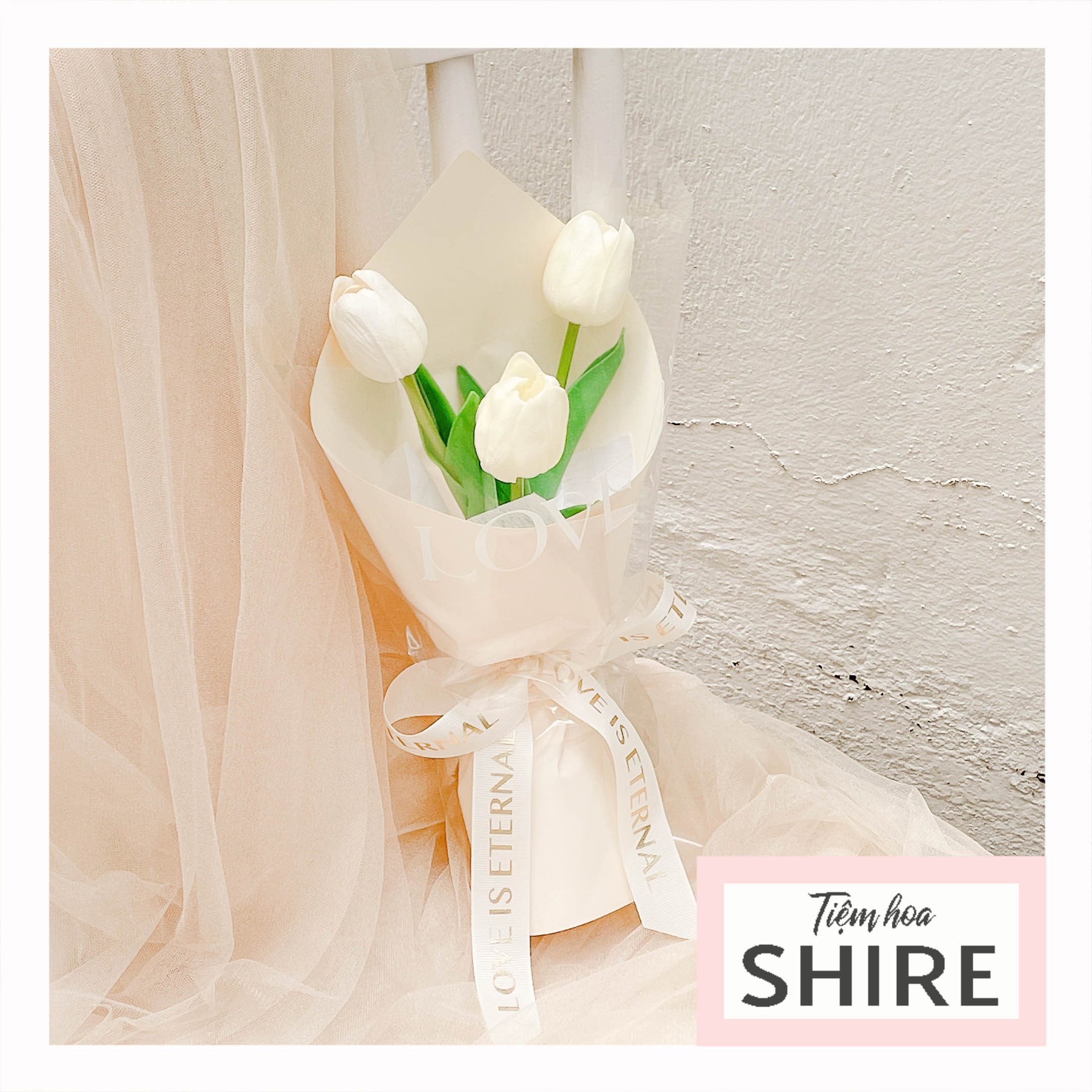 Hoa tulip PU dạng bó