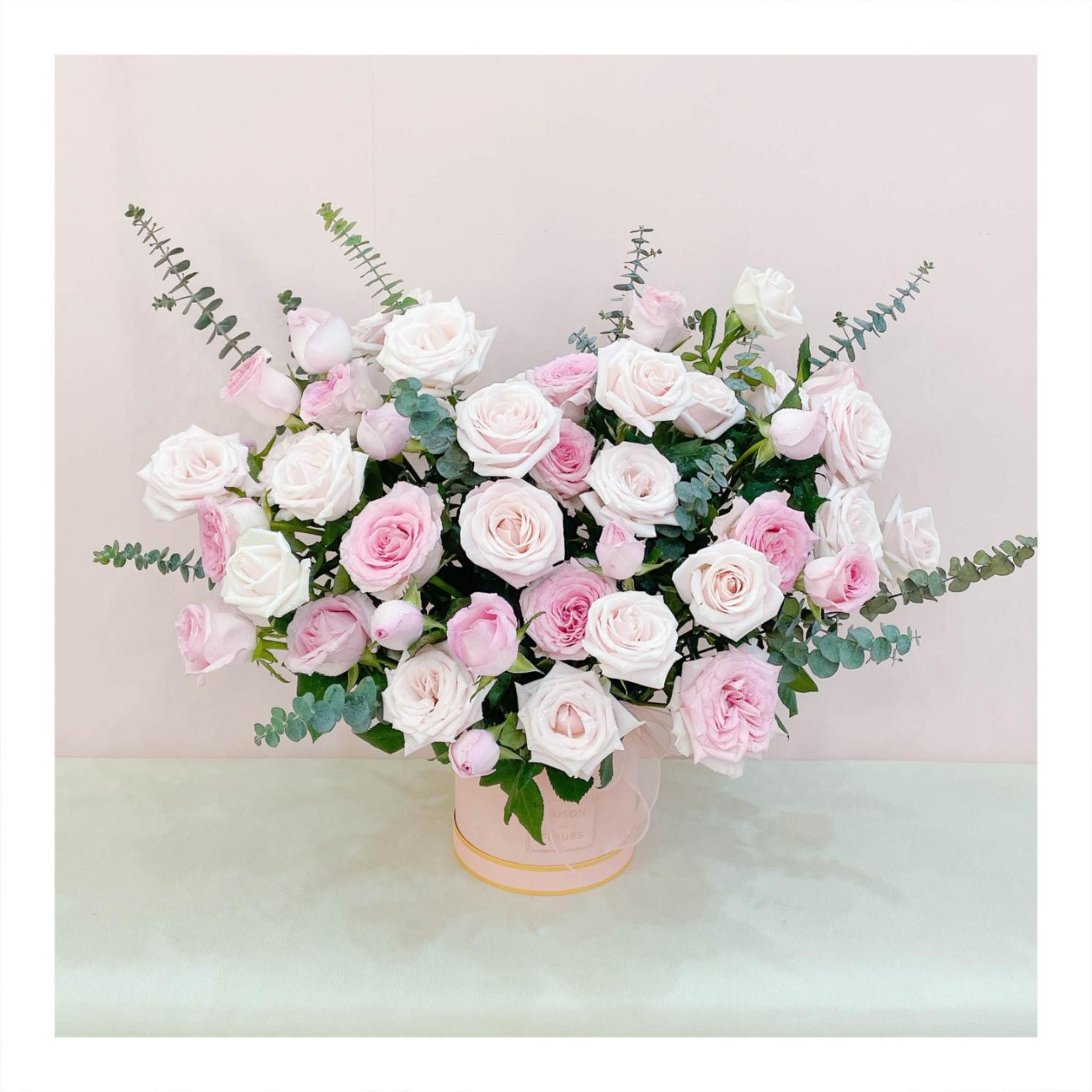 Giỏ hoa tươi chúc mừng sinh em bé