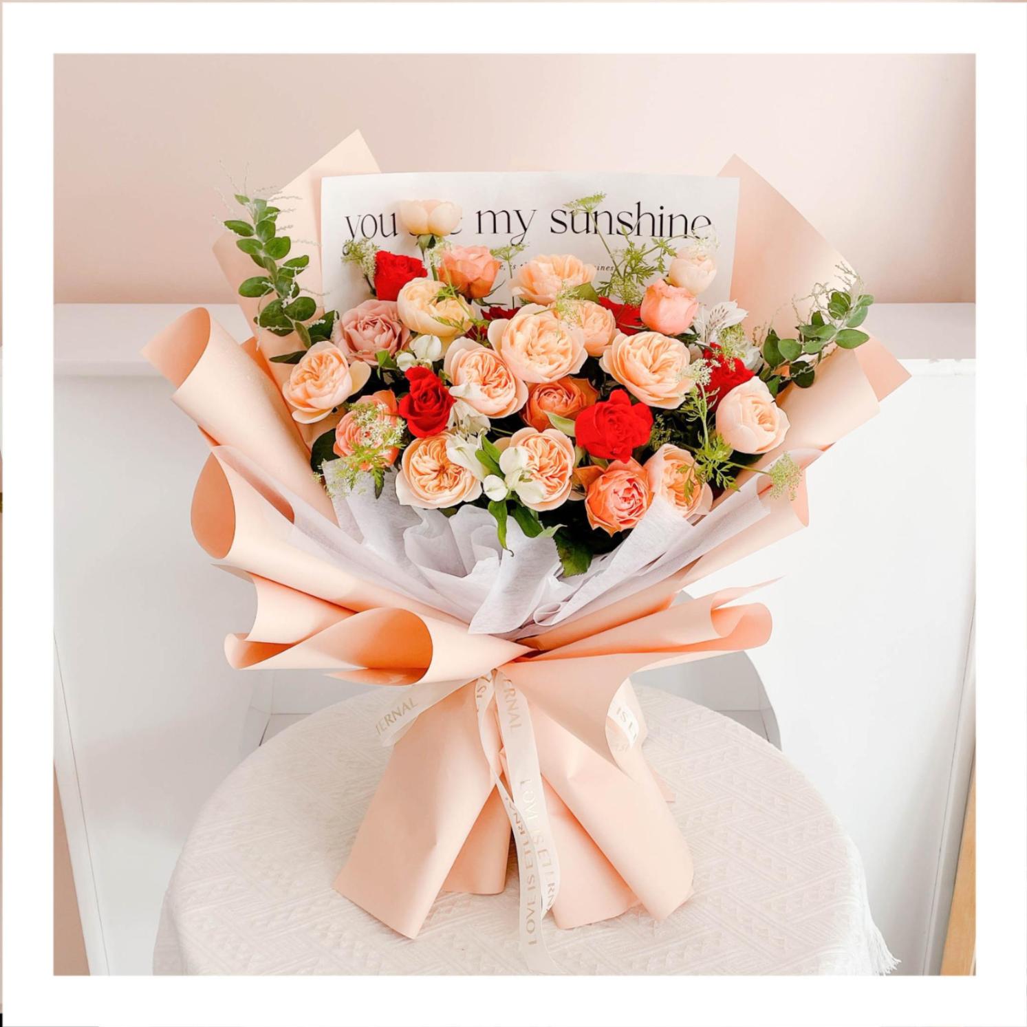 Bó hoa tươi tặng sếp nam