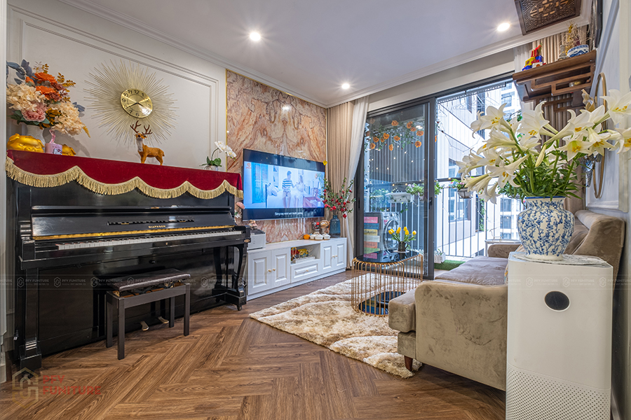 Thi công hoàn thiện căn hộ 1PN+1 S2.08 Vinhomes Ocean Park