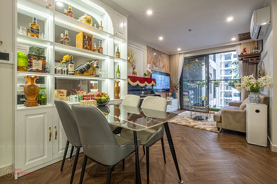 Thi công hoàn thiện căn hộ 1PN+1 S2.08 Vinhomes Ocean Park
