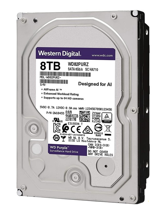 HDD 8TB WD PURPLE | CHUYÊN CAMERA | Công ty | KoV; 24T