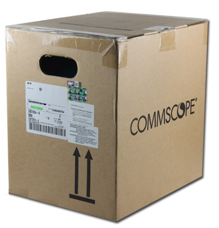 1427254-6: Cáp mạng CommScope CAT6 4UTP, 23AWG, CM, 305m/thùng, màu xanh