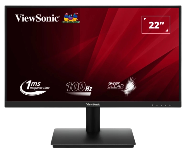 Màn hình Viewsonic VA220-H (21.5Inch/ Full HD/ 5ms/ 100HZ/ 250cd/m2/ VA/ VGA, HDMI) | 16:9 | FHD - 1920 x 1080 | 1ms | 16.7 triệu màu - NTSC: 72% size (Typ) - sRGB: 104% size (Typ) | VESA (75 x 75 mm) | Cổng cắm kết nối: 1x HDMI (1.4), 1x VGA | Phụ kiện trong hộp: Dây nguồn , Dây HDMI; 36T