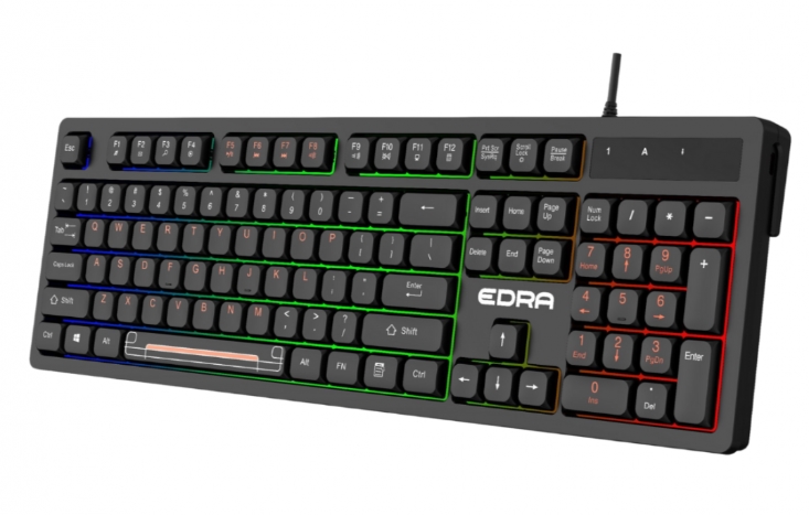 Bàn phím chơi game + văn phòng giả cơ EDRA EK506 | Màu đen; 12T
