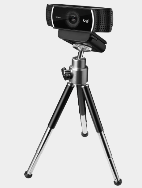 Phòng hợp trực tuyến mini | Webcam Logitech C922 PRO - 960-001090 | Độ phân giải tối đa: 1080p/30fps - 720p/60fps | Lấy nét tự động | Micrô tích hợp: 2 micrô ở hai bên camera | Trường ngắm : 78° | Có tripod | Tự động điều chỉnh ánh sáng yếu, phát trực tiếp video rõ ràng ngay cả trong ánh sáng mờ. | Kết nối : USB; 12T