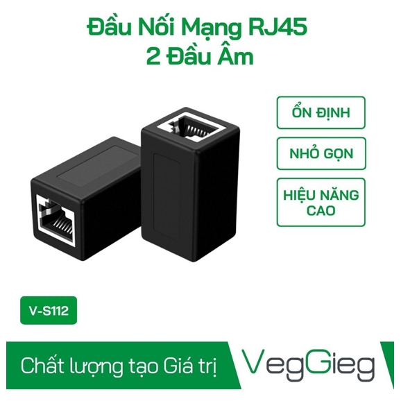 Đầu Nối Mạng RJ45 2 Đầu Âm - V-S112; 12T