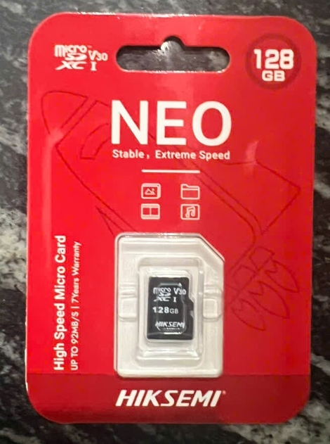 Thẻ nhớ 128G Hiksemi Neo (đỏ)  HS-TF-C1; 24T