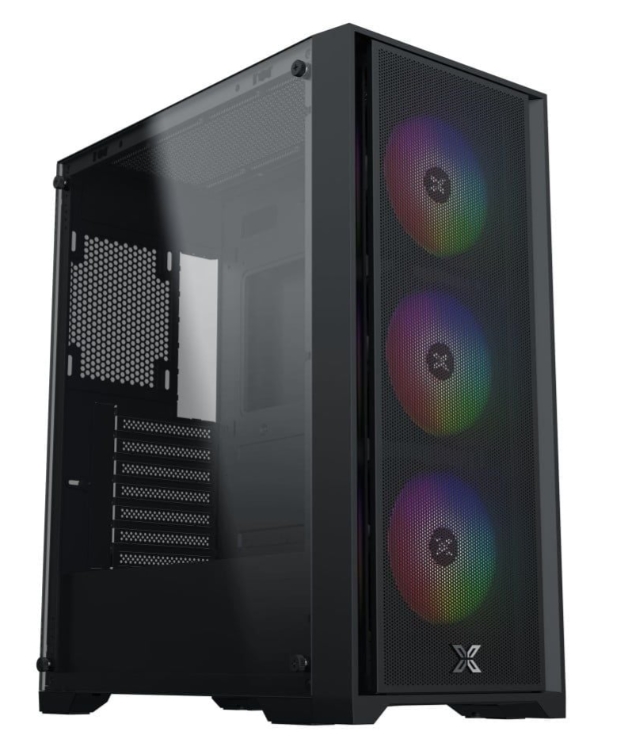 VỎ CASE XIGMATEK GAMING X II 3F (E-ATX, MID TOWER, MÀU ĐEN, 3FAN) - EN49019 | Vật liệu: Steel | Kích thước: 400 x 215 x 488 mm | Hỗ trợ: 2.5 