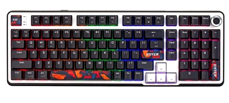 Bàn phím cơ E-DRA EK398S Wireless Red switch | Màu: Đen trắng | Kết nối: USB / 2.4Ghz / Bluetooth | Số lượng phím: 101 phím + 1 núm xoay kim loại | Cáp bàn phím: Type-C (1.8m PVC) | Keycaps: ABS Doubleshot | Led: Rainbows | Pin: 4000mAh | Kích thước: 411*144*42mm | Trọng lượng: 900g + 20g; 12T