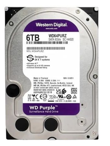 HDD 6TB WD PURPLE | CHUYÊN CAMERA | Công ty | KoV; 24T