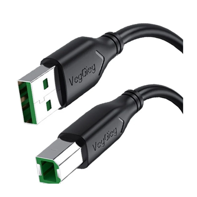 CÁP MÁY IN DÀI 5M VEGGIEG V-U207 USB 2.0; 12T