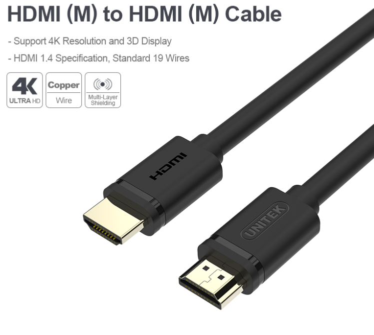 Cable HDMI 30M 1.4 Unitek Y- C171 4K | FV; 12T