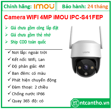 Camera 4MP  IPC-S41FEP  bỏ mẫu đổi qua S51FEP