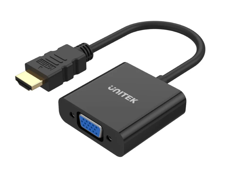 Cáp chuyển HDMI --> VGA+Audio 15Cm V128BBK Unitek (-)
