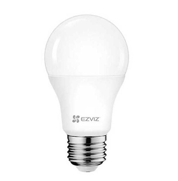 Đèn LED thông minh màu trắng EZVIZ CS-HAL-LB1-LWAW | Ánh sáng trắng ấm | WiFi 2.4 GHz | Điều khiển từ xa bằng app EZVIZ , bật, tắt thay đổi độ sáng | Điều khiển bật tắt, thay đổi độ sáng bằng giọng nói với trợ lý ảo Amazon Alexa và Google Assitant; 12T