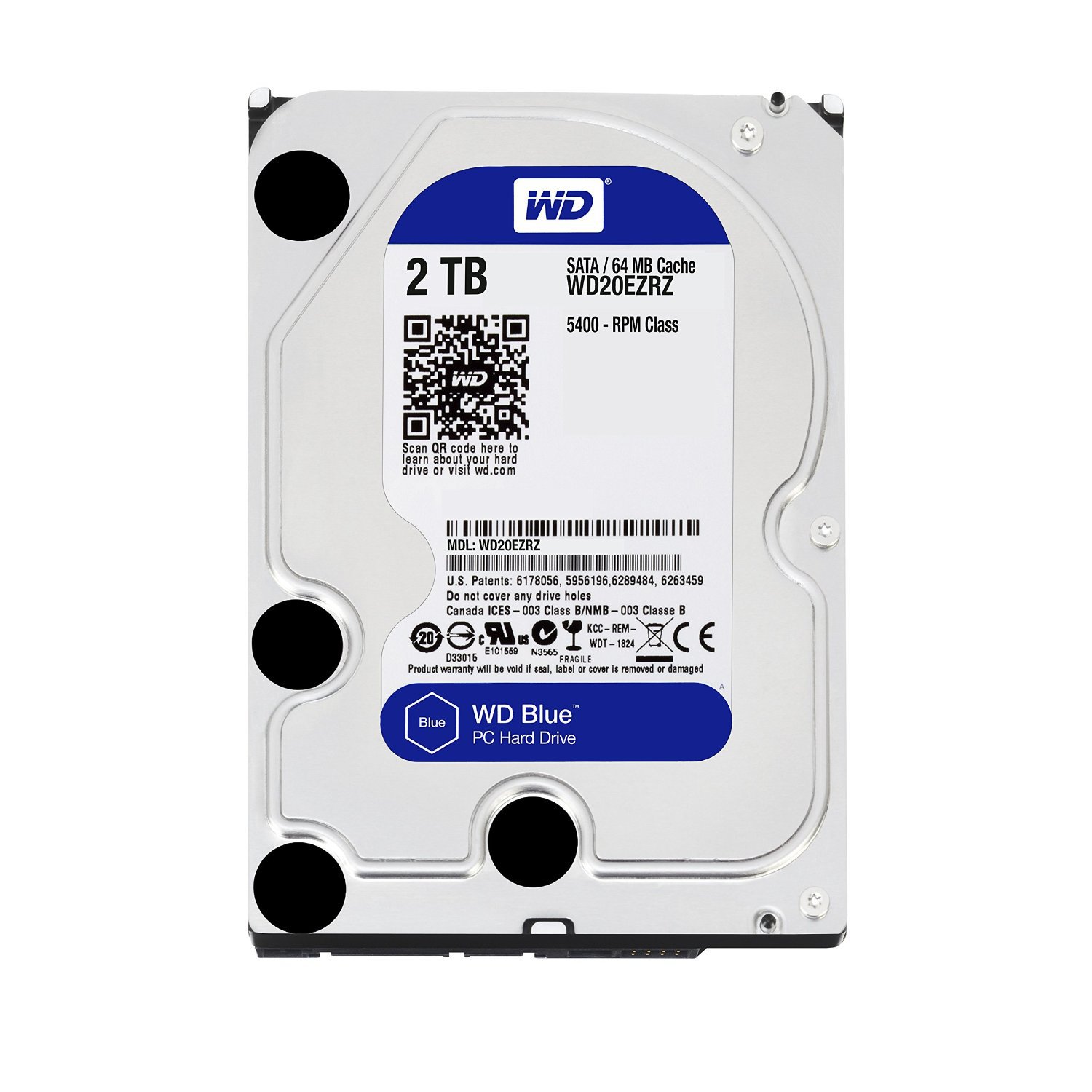 Ổ cứng HDD WD Blue 2TB dành cho Pc | KoV; 24T