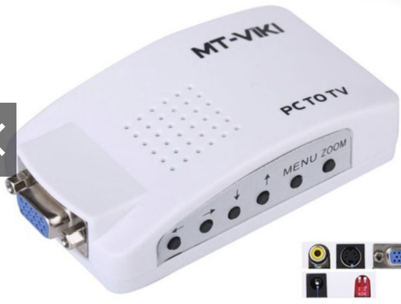 Hộp chuyển VGA -> AV/ PC to TV MT-PT01 MT-VIKI; (-)