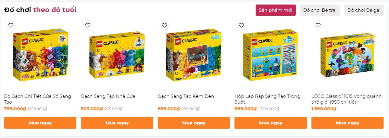 Evo Wood - Đồ chơi theo độ tuổi