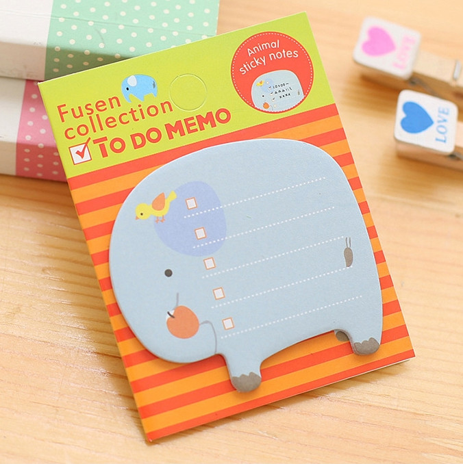 Bộ 2 giấy note ghi chú Animal