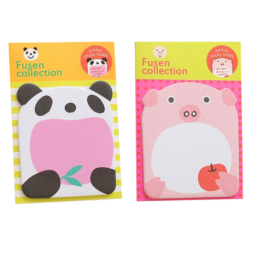 Bộ 2 giấy note ghi chú Animal