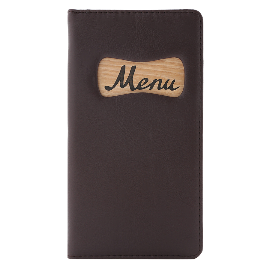 Bìa 10 Lá Menu Gổ A6 Da Cao Cấp MH-202