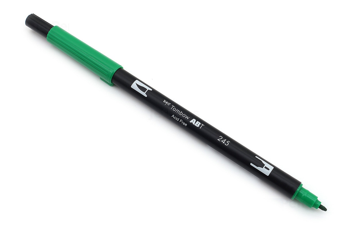 Bút lông cọ hai đầu Tombow ABT Dual Brush Pen - Brush/ Bullet - Red (905)