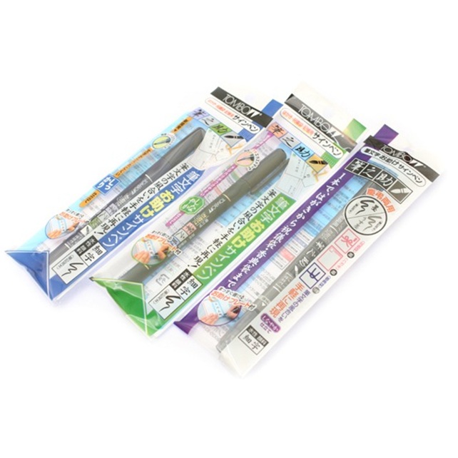 Bút viết thư pháp hai đầu TOMBOW FUDENOSUKE chuyên viết Hán tự Brush Lettering