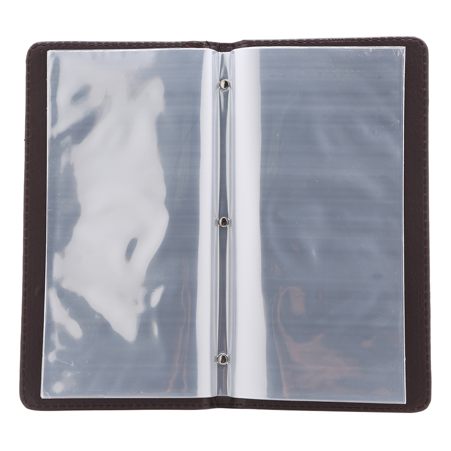 Bìa 10 Lá Menu Gổ A6 Da Cao Cấp MH-202