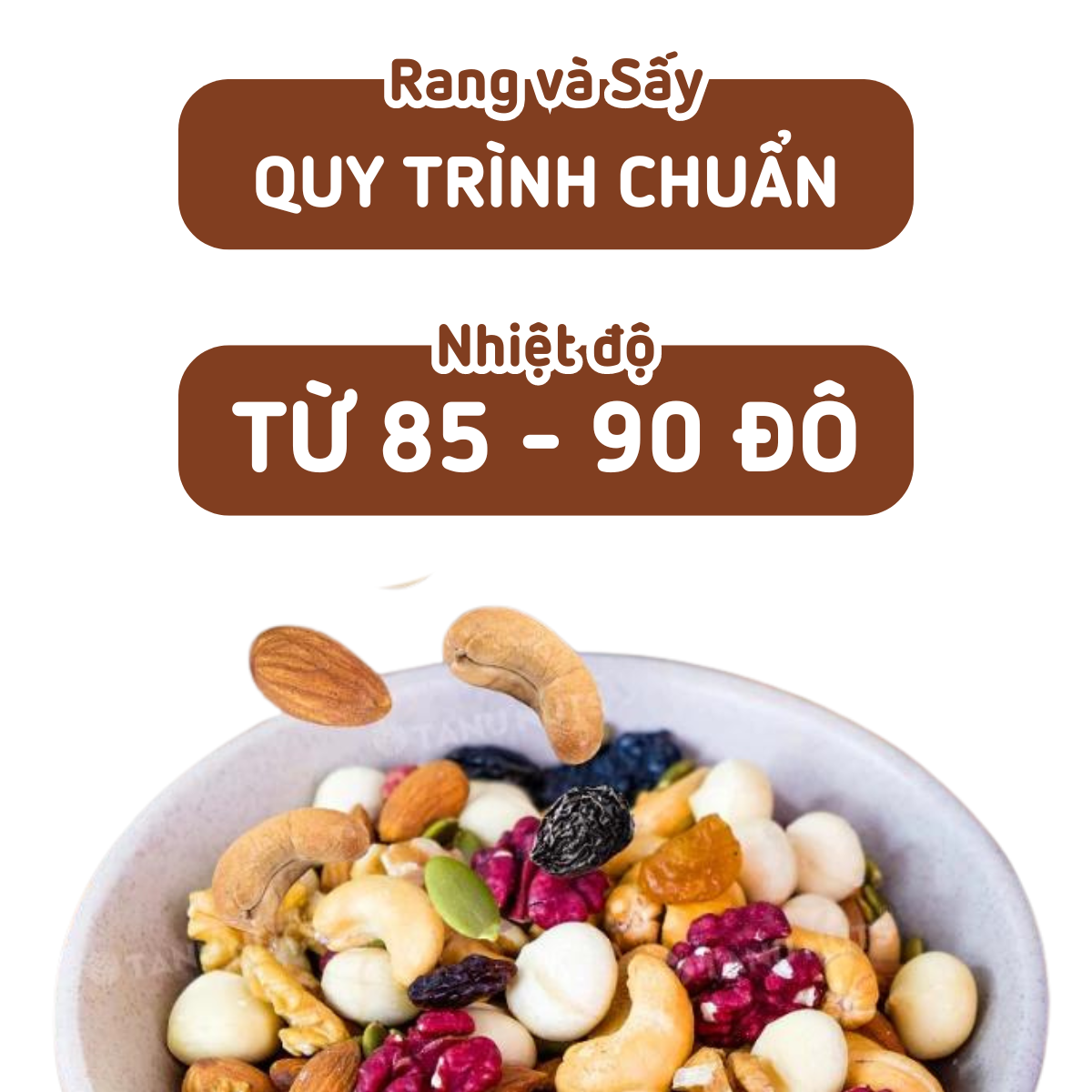Hạt dinh dưỡng mix 8 loại TANU NUTS, ngũ cốc granola siêu hạt ăn kiêng giảm cân, ngũ cốc bà bầu