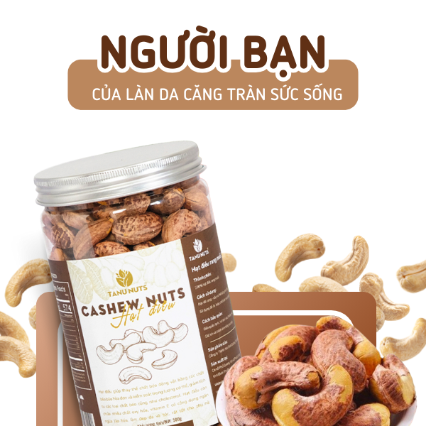 Hạt điều rang muối- hũ 500gr