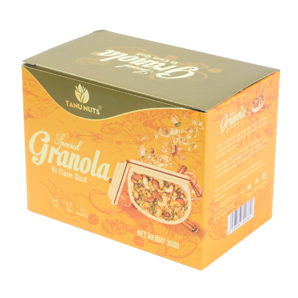 Ngũ cốc granola siêu hạt, gói nhỏ tiện lợi- Hộp 10 gói 350gr