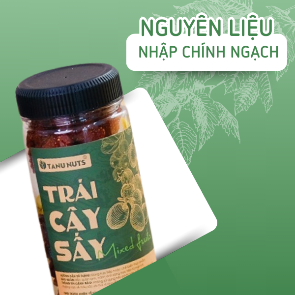 Trái cây sấy dẻo mix 5 loại hoa quả- hũ 400gr