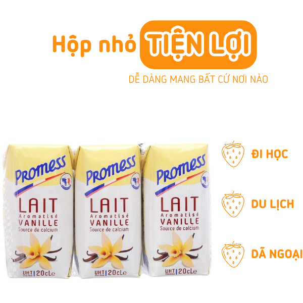 Sữa vani 200ml Promess - Chính Hãng [ Sữa tươi Pháp]