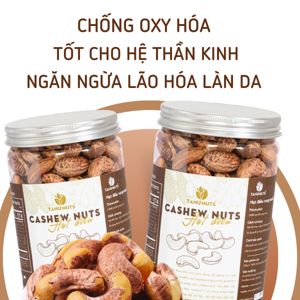 Hạt điều rang muối- hũ 500gr