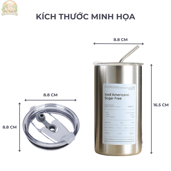 Cốc ice americano- dung tích 600ml