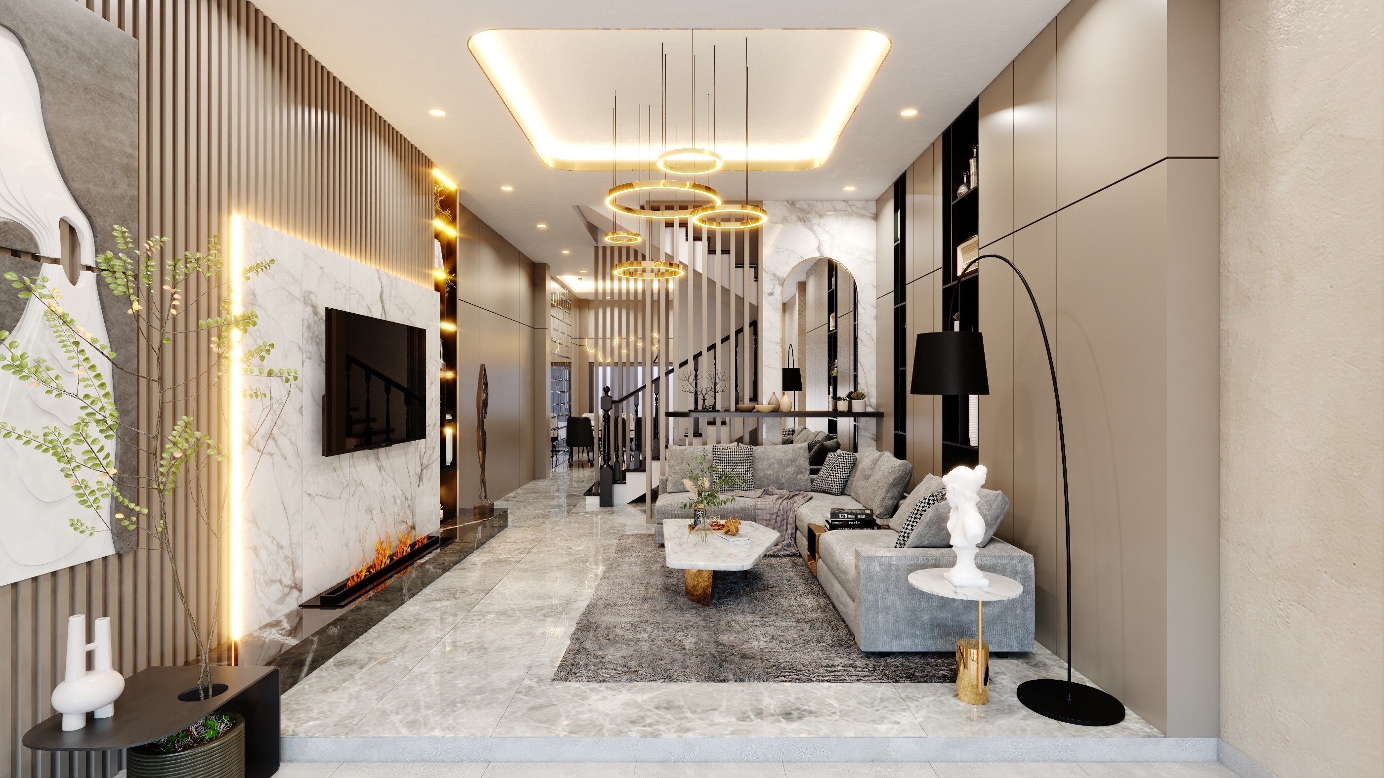 Thiết kế và thi công nội thất nhà phố Phan Văn Trị