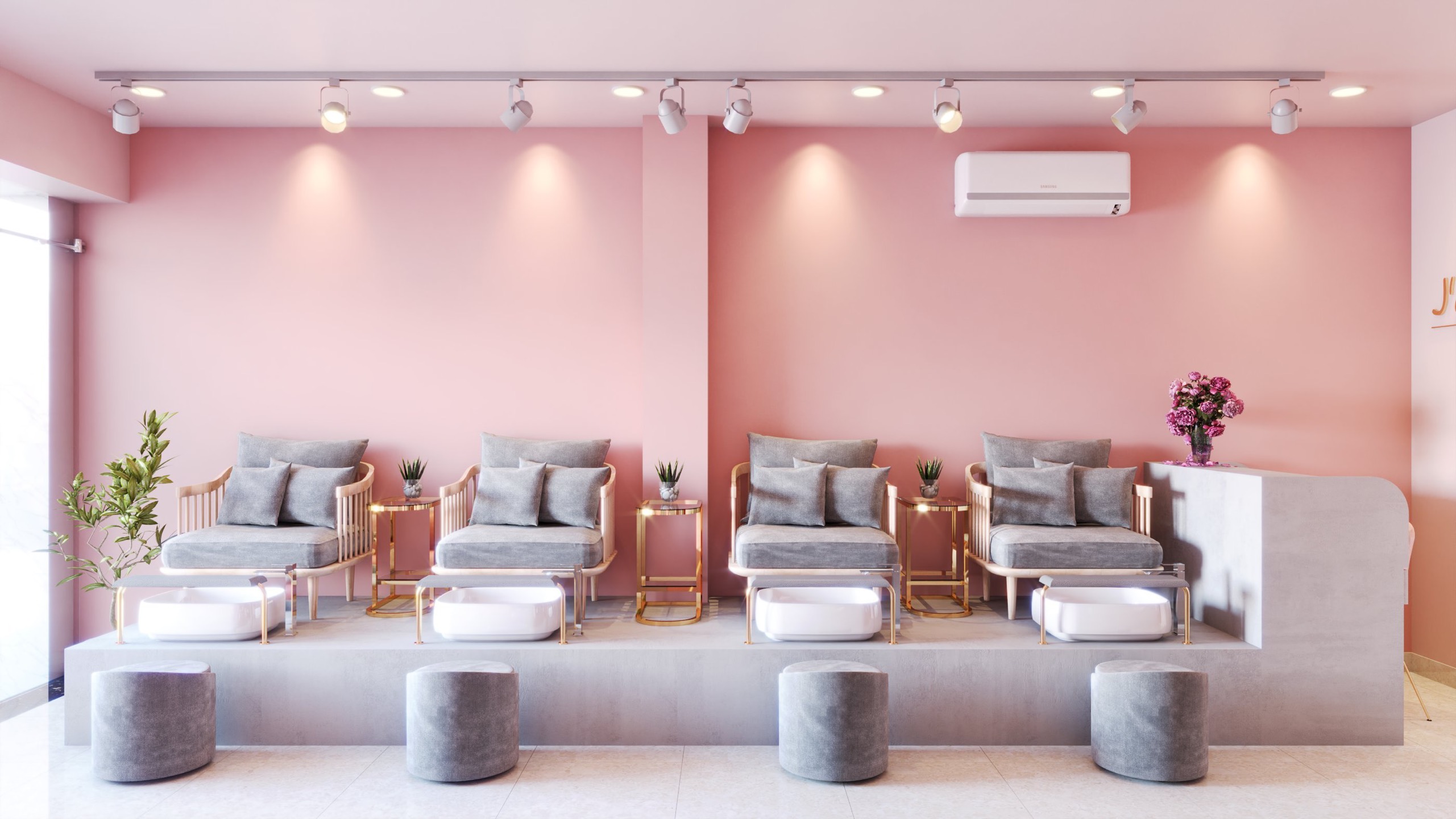 Thiết kế nội thất và thi công hoàn hiện cải tạo SPA J’AIME LA BEAUTY