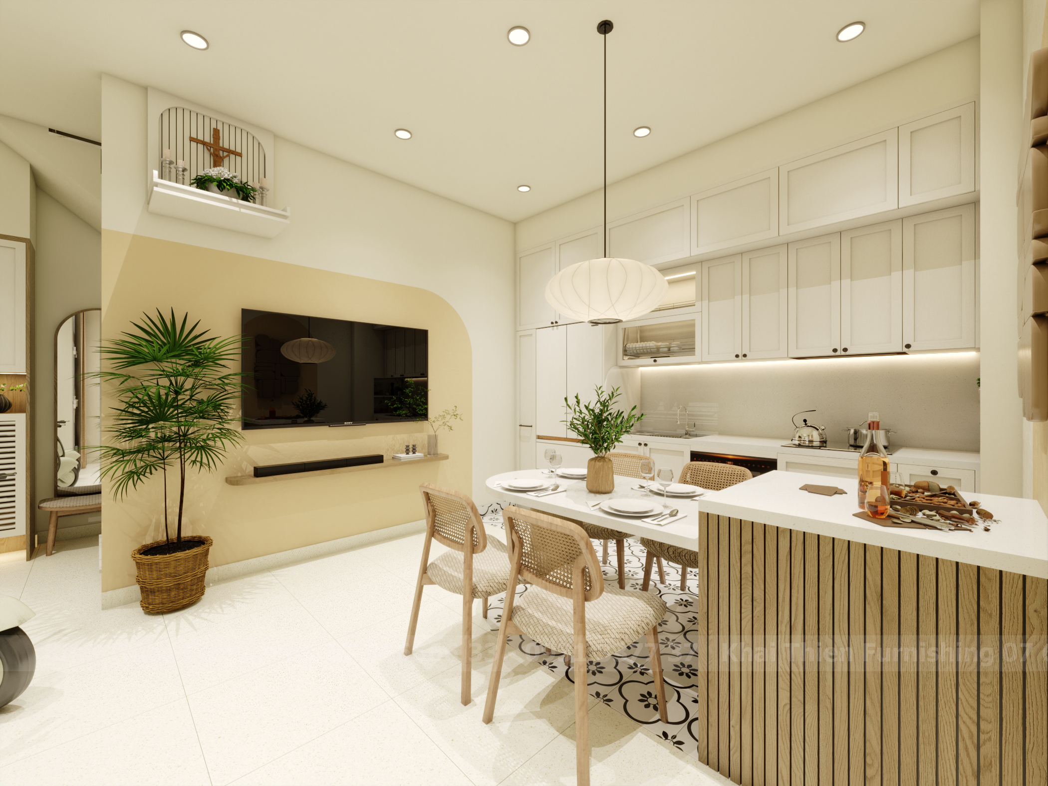 Lột Xác Nhà Phố Cũ 1 Trệt 2 Lầu Xuống Cấp Thành Tổ Ấm Nhỏ Xinh, Ấm Áp Tại Đường CMT8